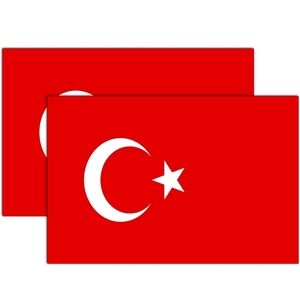 National Flag Car Magnet Turkiye, 2 Pack